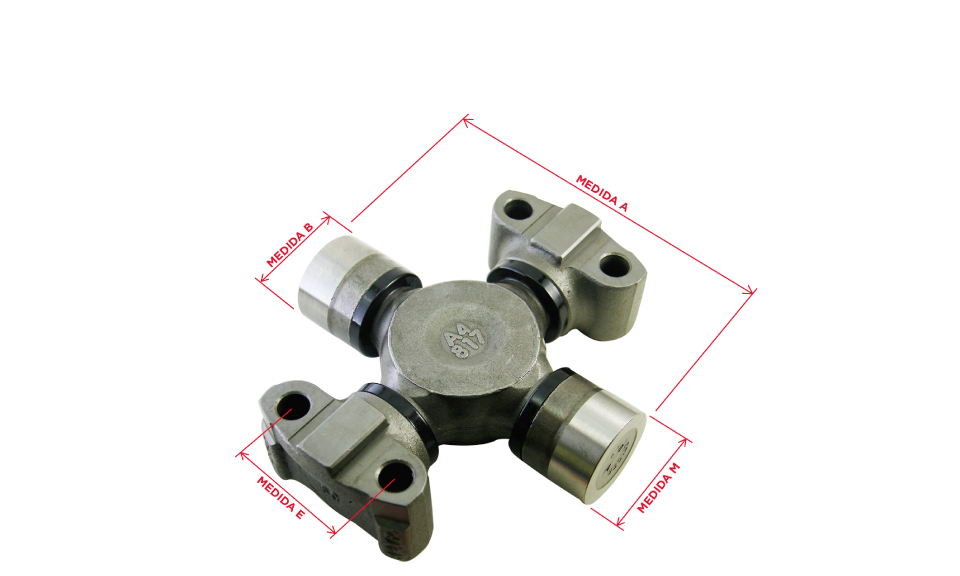 CRUZETA COM 2 MANCAIS | Casa dos Cardans