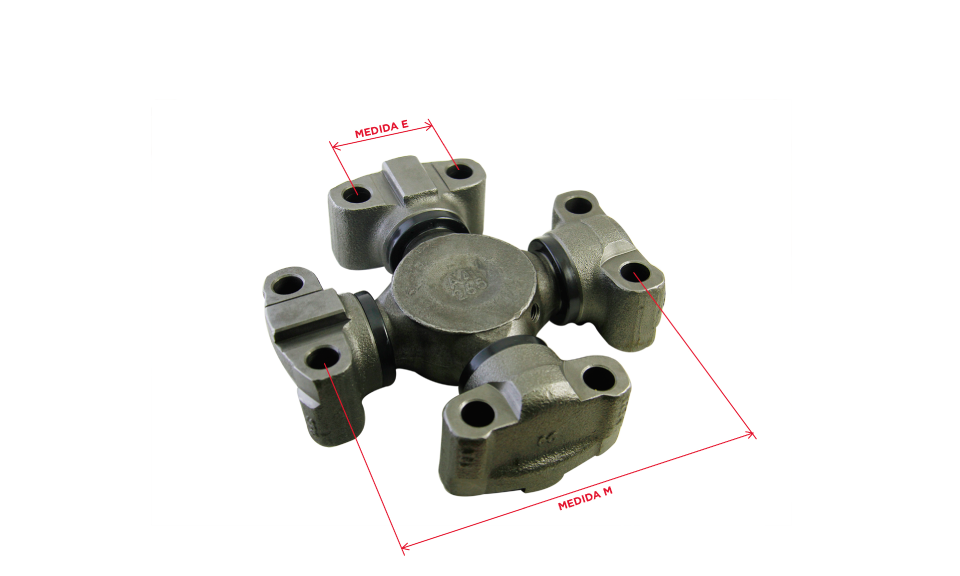 CRUZETA COM 4 MANCAIS | Casa dos Cardans